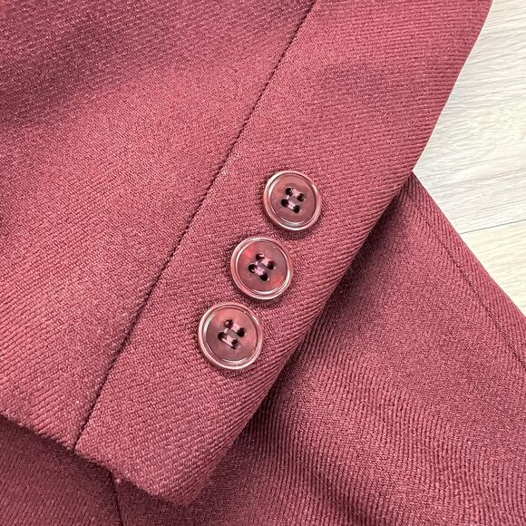 Vintage Levi’s Blazer Maroon Blazer Women’s Size 12 - M198 - Picture 8 of 12